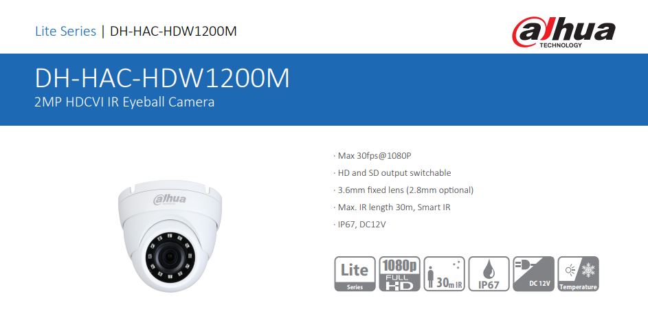 دوربین دام داهوا مدل 1200MP