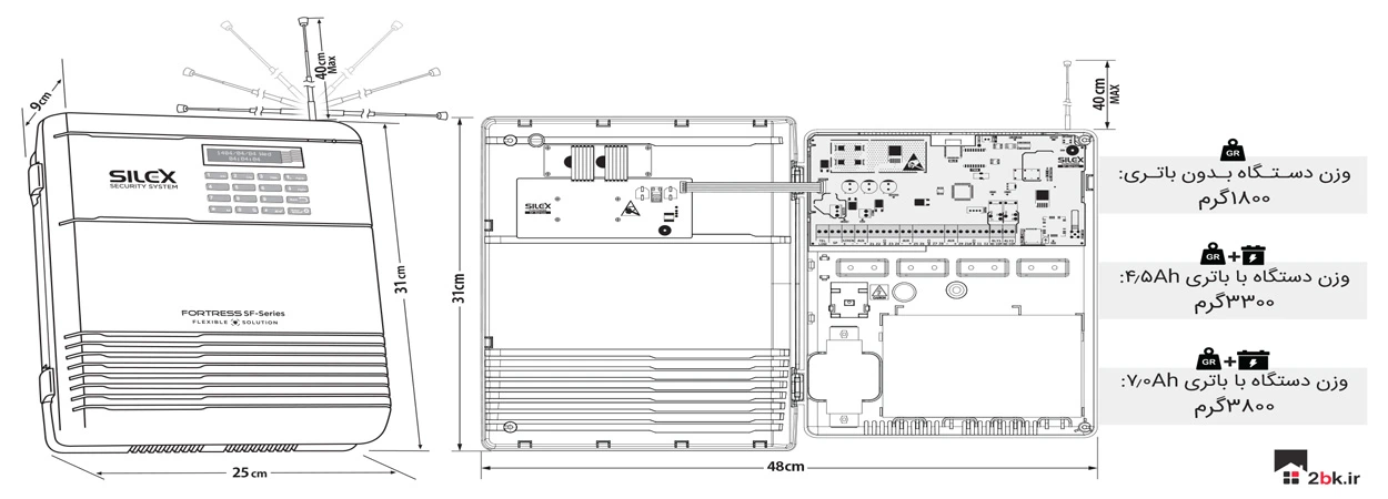 مدرن ترین دزدگیر سایلکس مدل فورترس