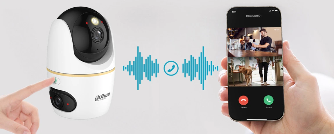 ویژکی تماس وای فای با دوربین 3 مگ دوال داهوا