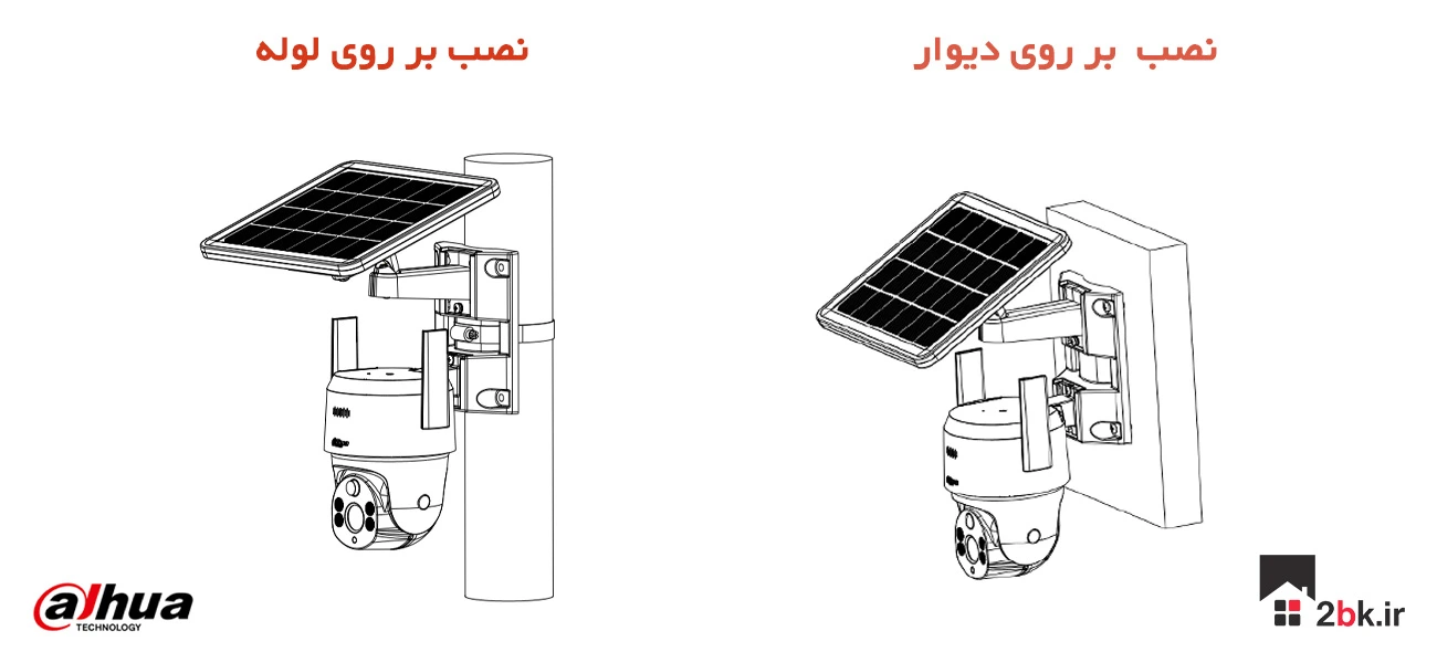 نصب آسان دوربین بیسیم کروزر داهوا 4 جی سیمکارتی