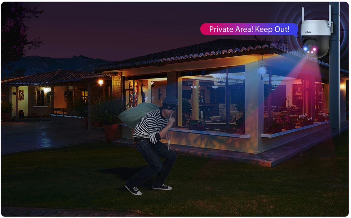هشدار نوری و پلیسی دوربین جدید داهوا مدل p5as