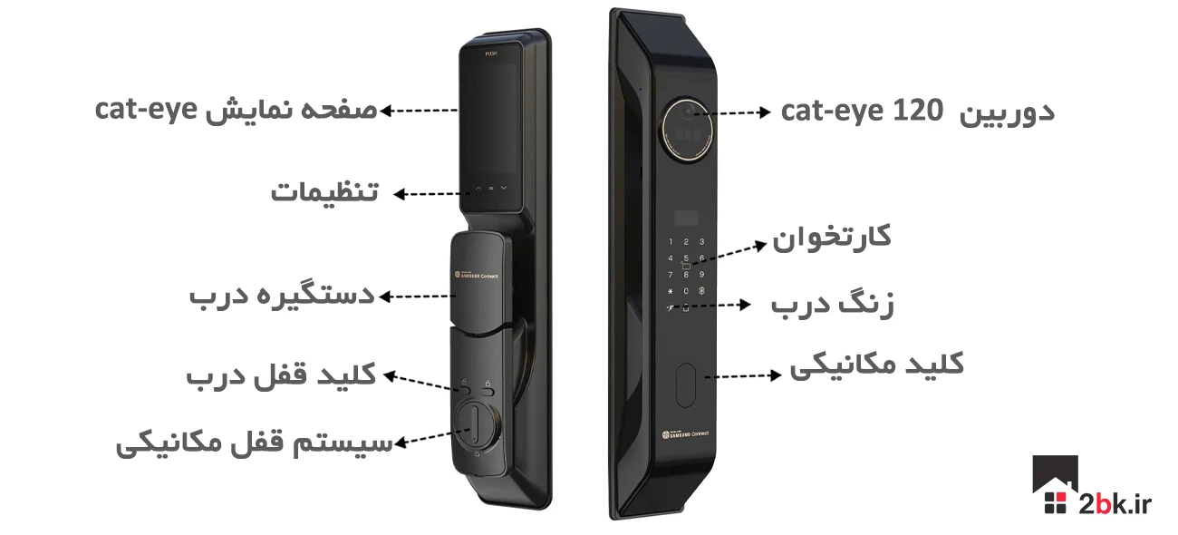 بهترین قیمت دستگیره هوشمند سامسونگ p90max مشکی