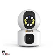 دوربین مداربسته دو لنز 3 مگاپیکسلی +OSTCAM چرخشی TIGER PIXEL