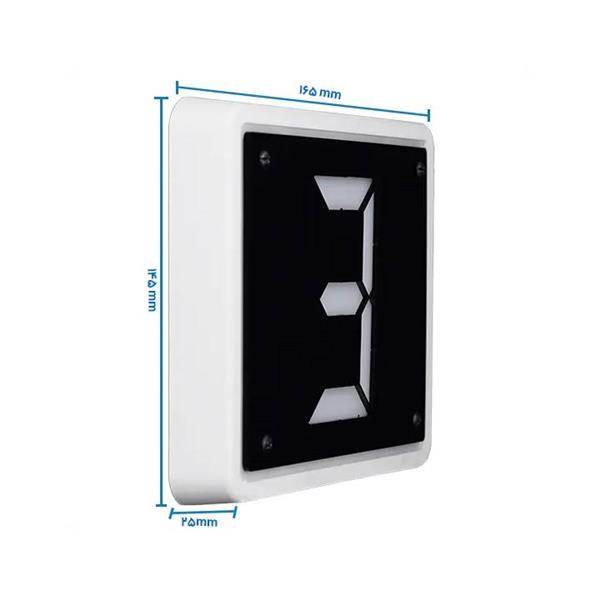 پلاک چراغ دار 1 رقمی روشن پلاک