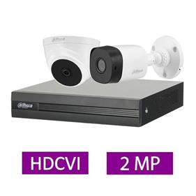 پک دوربین ارزان قیمت داهوا 2 کانال 2MP - سری اقتصادی